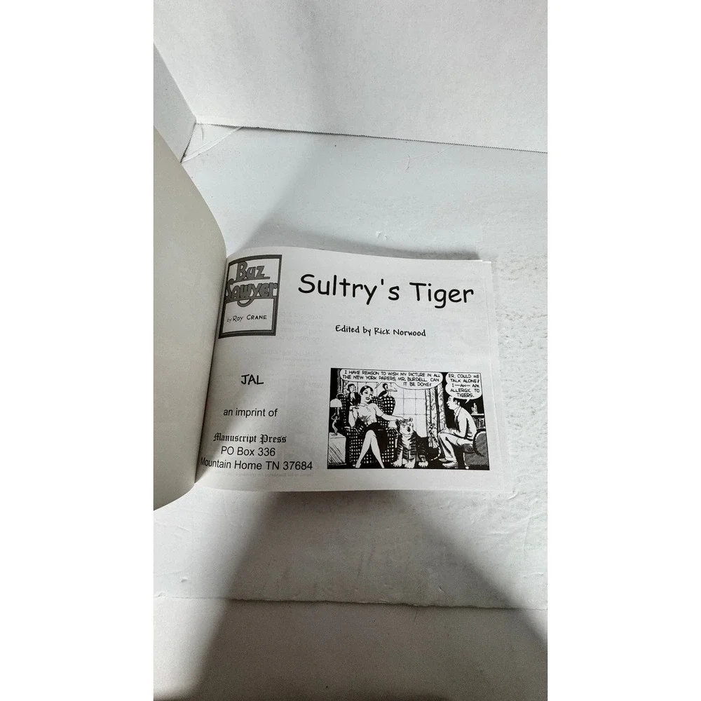 Buz‎ Sawyer 2 Book Lot War in Pacific Sultry's Tiger Roy Crane Comic Strip